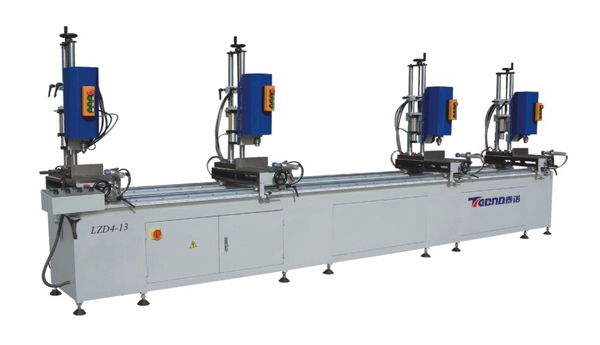 Four-Head Aluminum and PVC Profile Drilling Machine