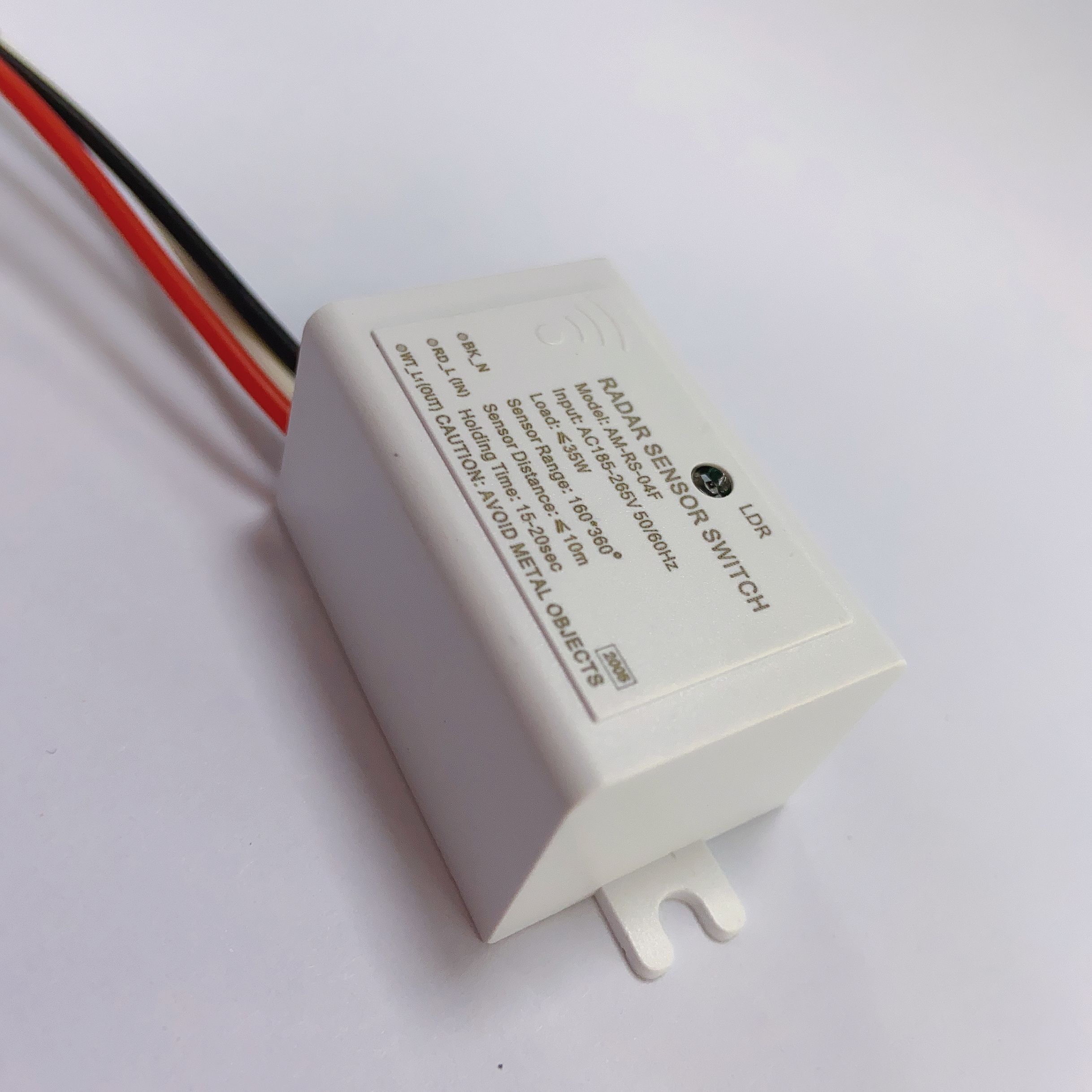 AM-RS-04F Retrofit Auto On Off Lighting Control Microwave Motion Sensor Switch for Corridor Pathway Porch Stair - Image 2