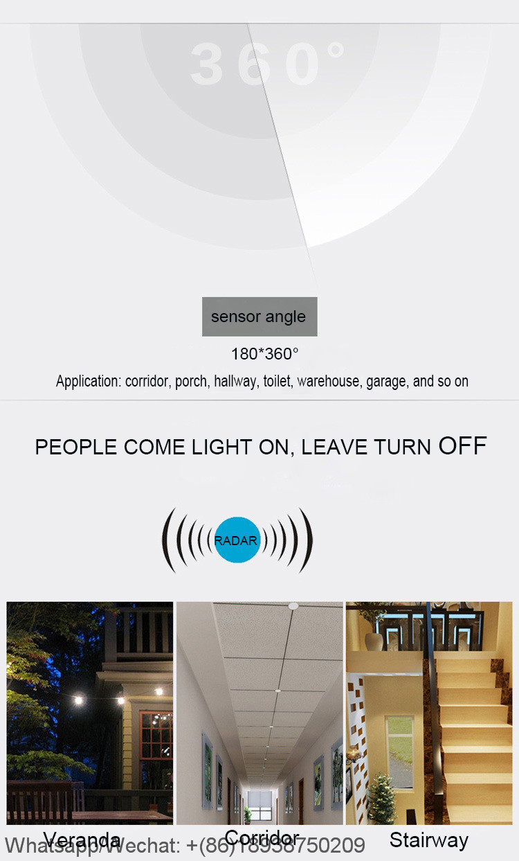 Microwave Motion Sensor Switch for Lighting Control