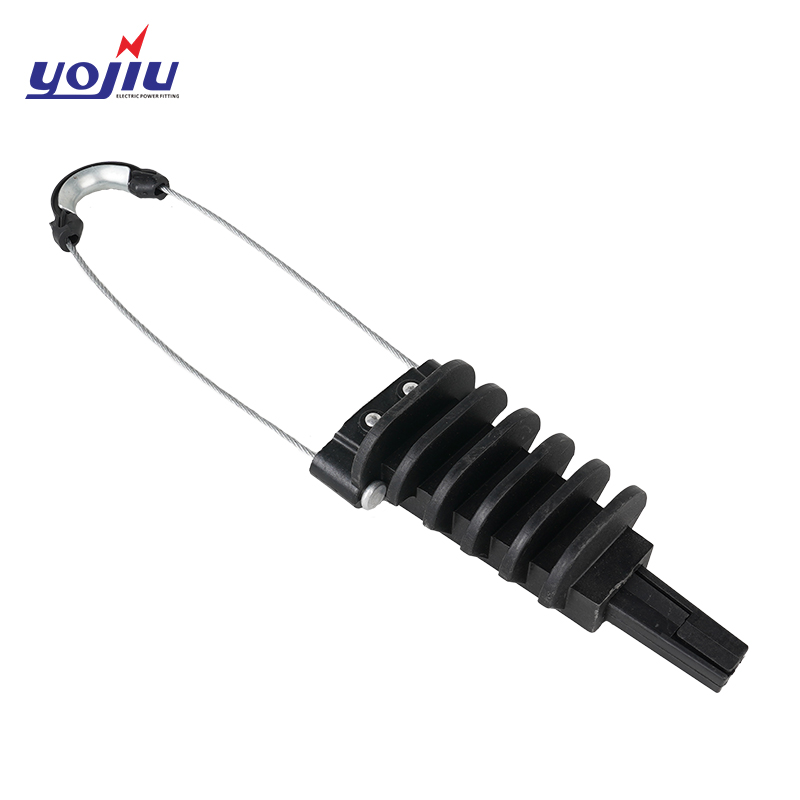 Automatic anchoring clamp for ADSS and ABC cables