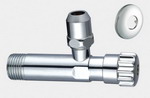Chrome-Finished Brass Angle Valve