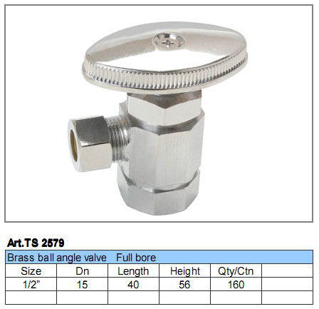 Brass Angle Valve 1/2 inch