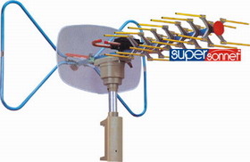 VHF/UHF TV Antenna with Booster