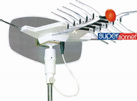 VHF/UHF Full Channel TV Antenna with Booster