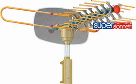 VHF/UHF Full Channel TV Antenna with Booster
