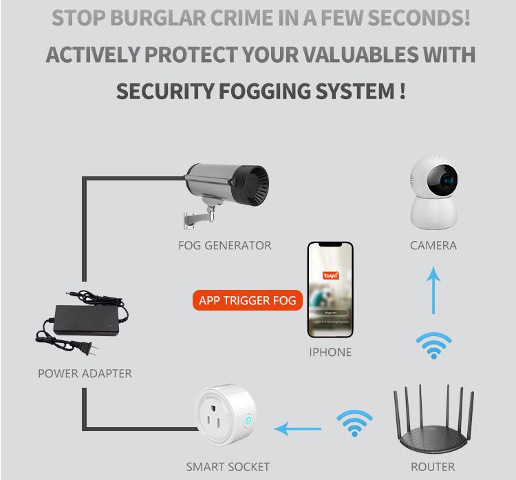 Security fog system integration diagram