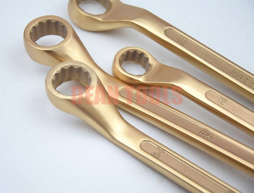Anti explosion non sparking double box wrench , safety copper alloy ,offset handle 12*14mm, - Image 2