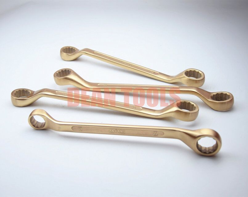 Non-Sparking Double Box Wrench with Offset Handle