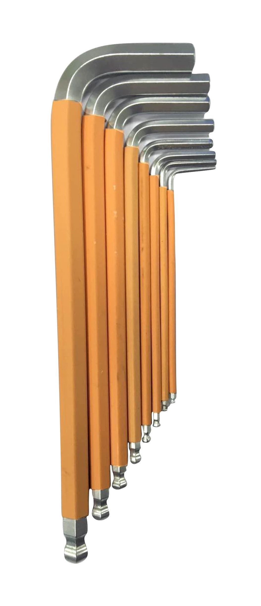 AONENG hand tools 10 PCS ball point hex key set with plastic bag - Image 2