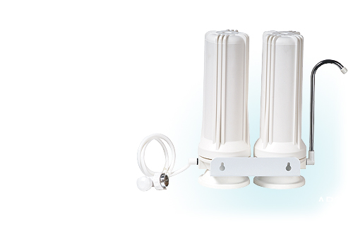 Under Sink Dual-Stage Water Filtration System