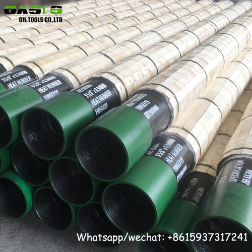 Close-up of 9 5/8 inch casing based well screens