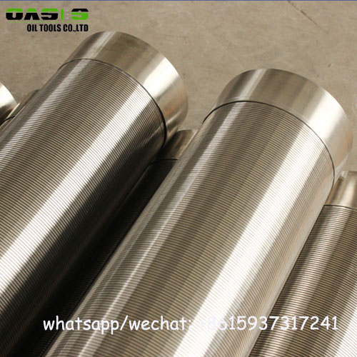 Continuous slot wire wrap screen section