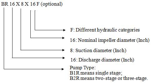 API610 BB2 Pump Model Identification Diagram