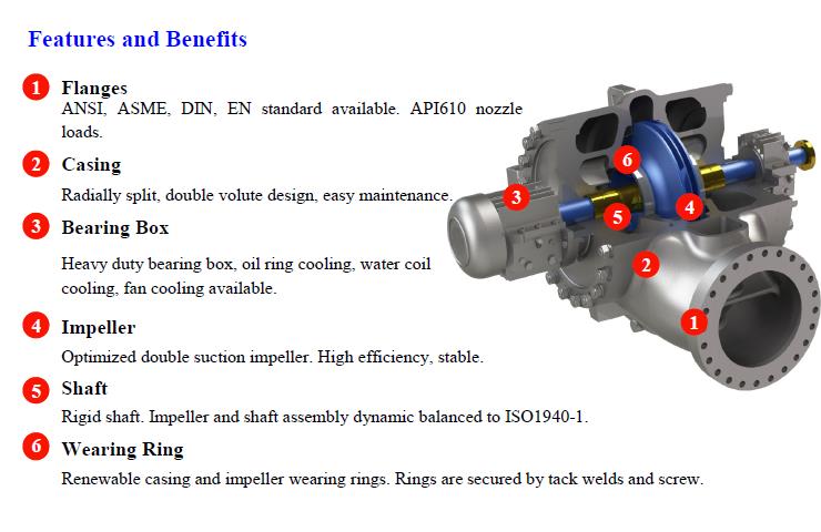 Technical features and benefits of the BR series pump