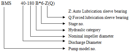 BMS Pump Model Decoding Chart