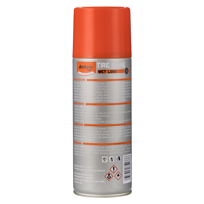 Tire Shine Spray for Wet Look Finish