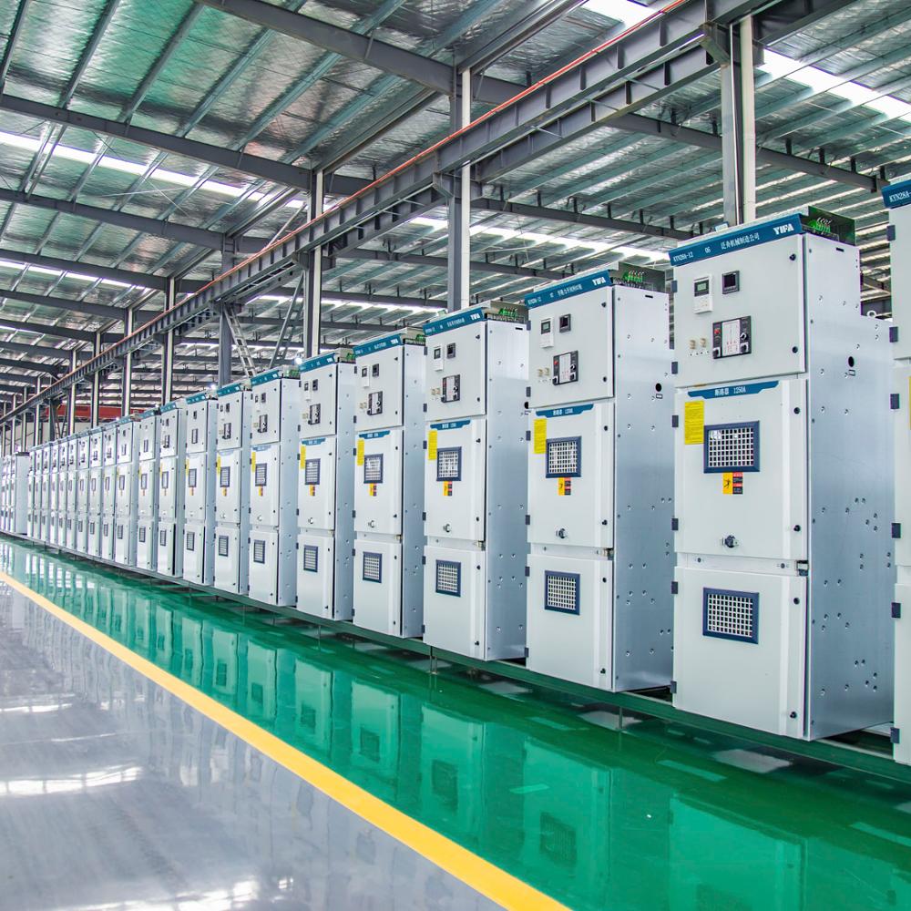 Modular armored switchgear cabinet with control panels and indicators
