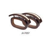 Curved Wooden Armrests with Accent Strip