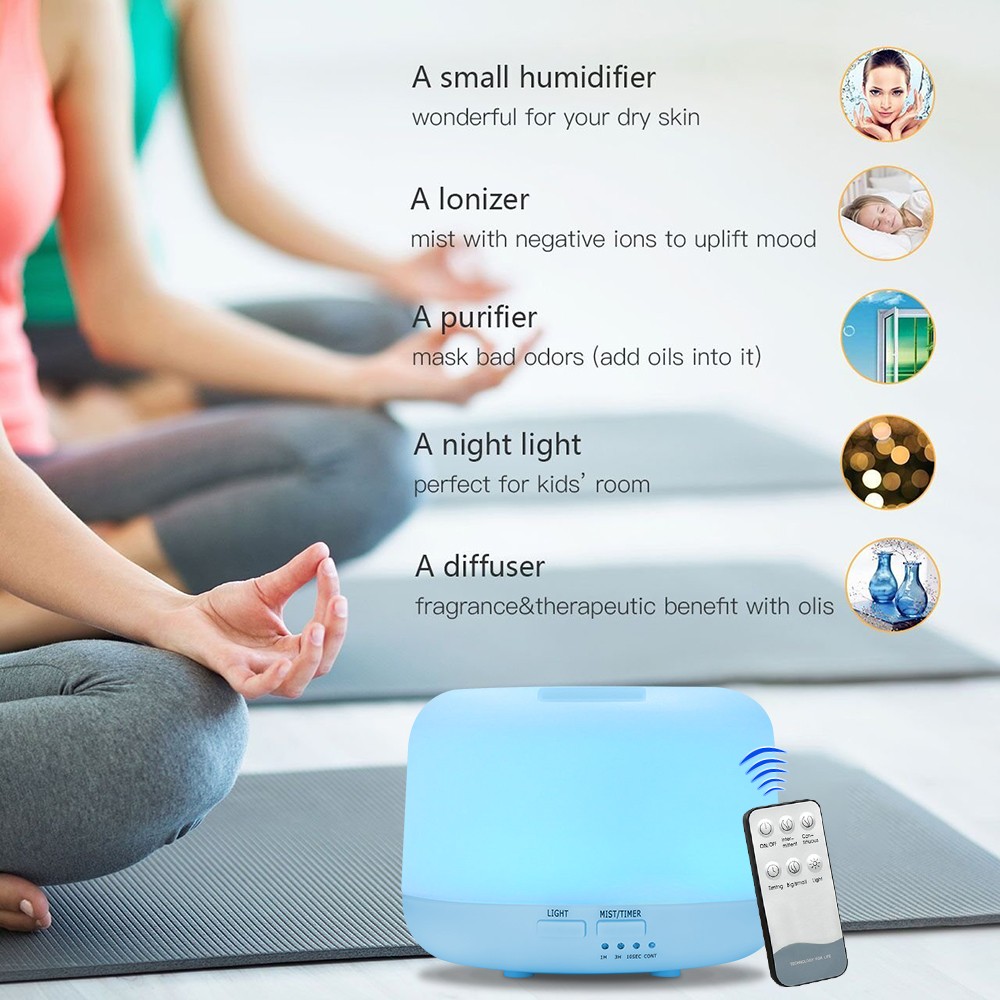 Multifunctional Aromatherapy Diffuser with LED Mood Lights