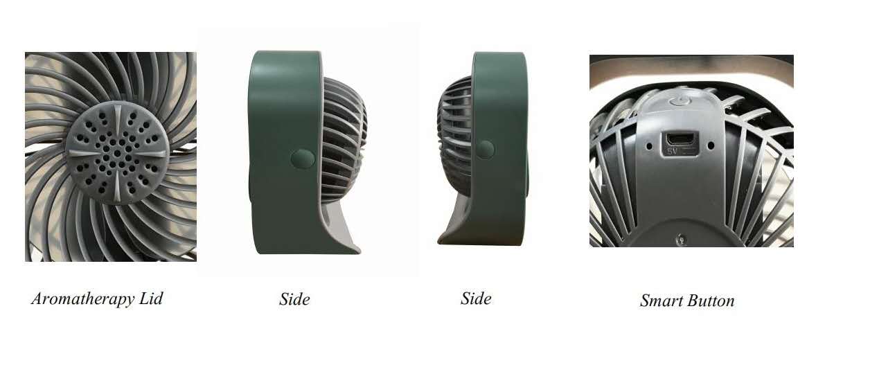Smart touch button and aromatherapy lid interface
