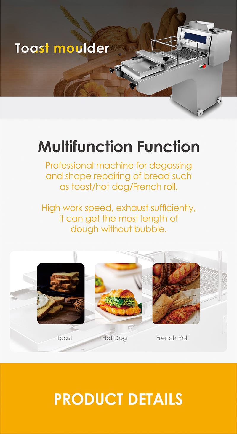 Bread shaping and degassing capabilities