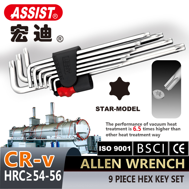 ASSIST CRV material 9pcs allen wrench - Image 2