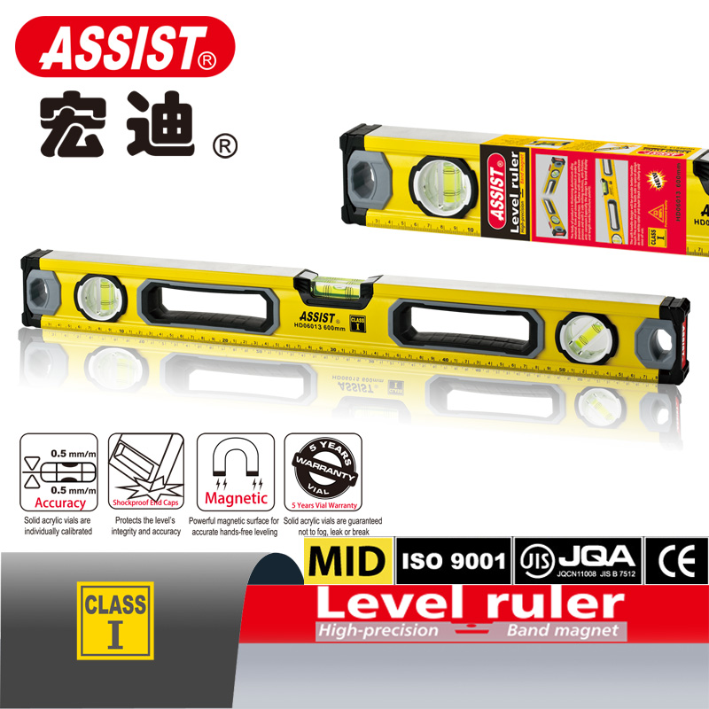 ASSIST HD06013 double side print class I precision aluminium alloy level ruler - Image 2