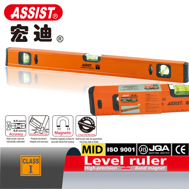 ASSIST HD06016 single scale class I precision aluminium alloy level ruler - Image 2