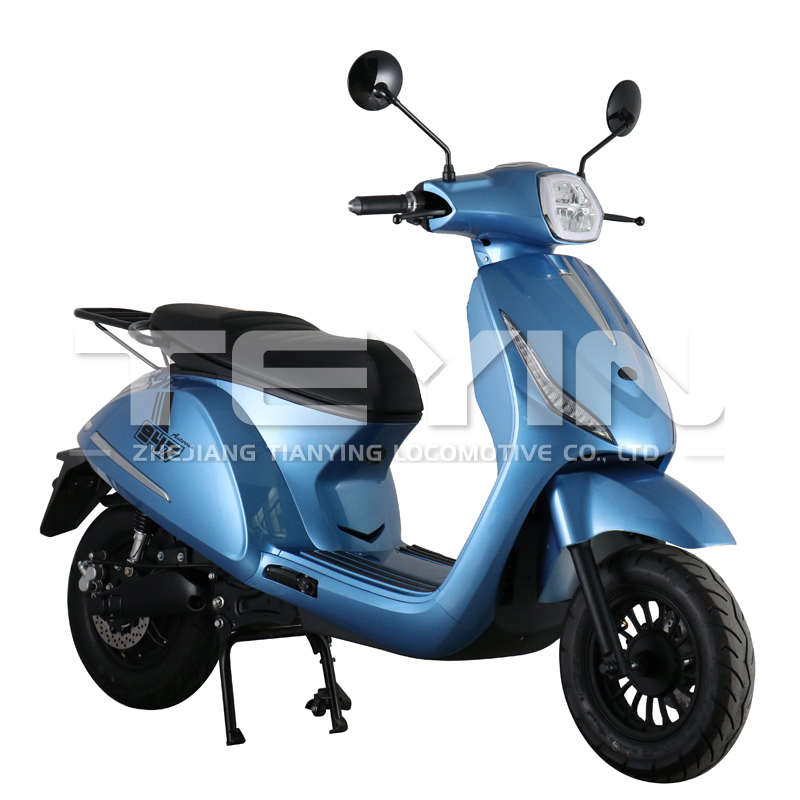 Side view of the electric scooter showing sleek lines