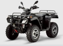 All-Terrain Vehicle with Cargo Racks