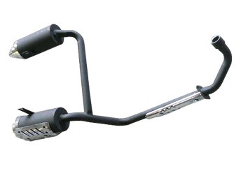 ATV Dual Muffler Exhaust System