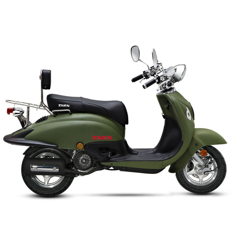Scooter suspension and braking system detail