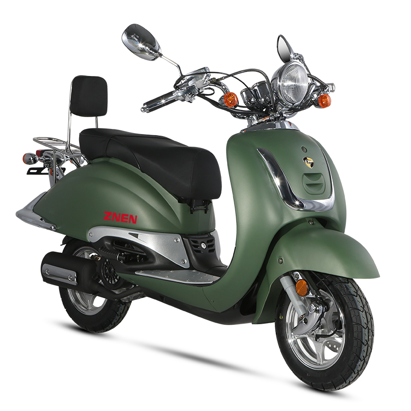 Retro style scooter side profile