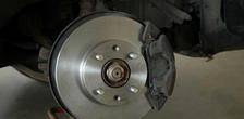 Automobile Brake Assembly with Rotor and Caliper
