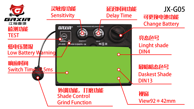 Auto Darkening Welding Filter
