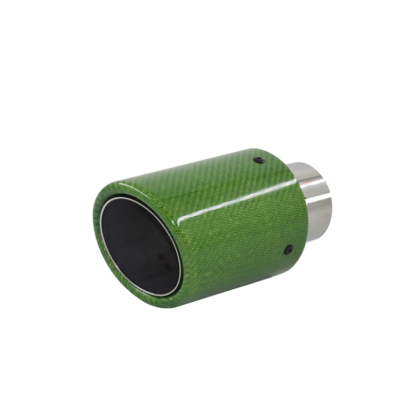 Automotive Exhaust Tailpipe with Carbon Fiber Finish