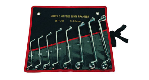 Double Offset Ring Spanner Set (6-22mm)