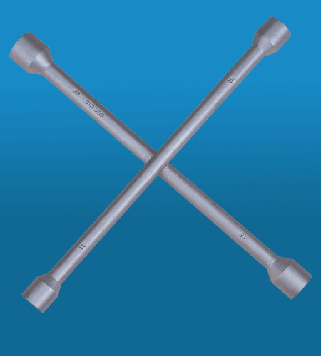 Cross Lug Wrench (17-23mm Sockets)