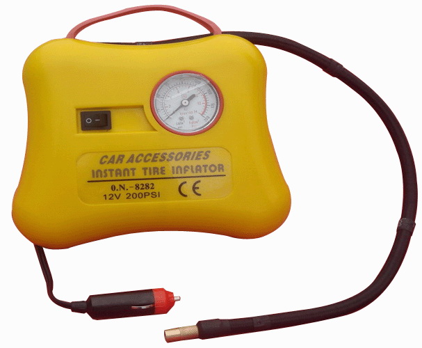 Portable 12V Car Tire Inflator with Pressure Gauge