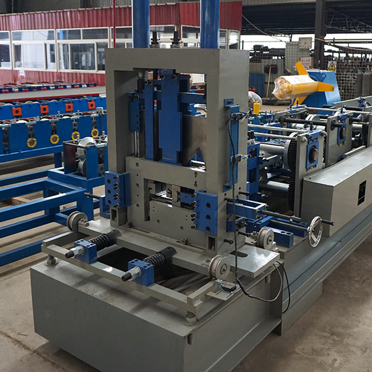 Full view of the purlin making line