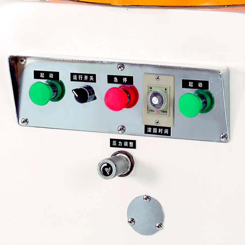 Industrial control panel for dough divider