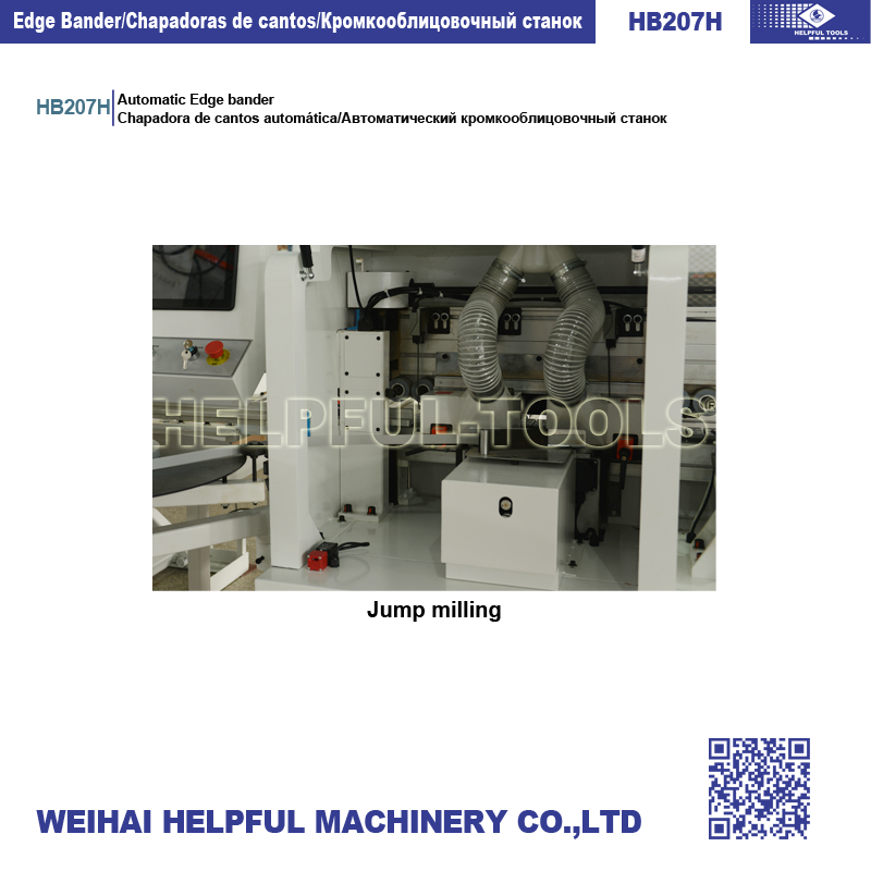 Jump milling station for edge preparation