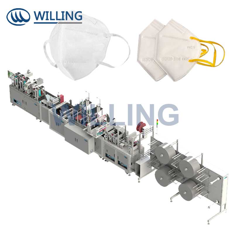 Automatic fold KN95/N95 mask making machine - Image 2