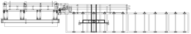 Close up of the packing machine mechanism