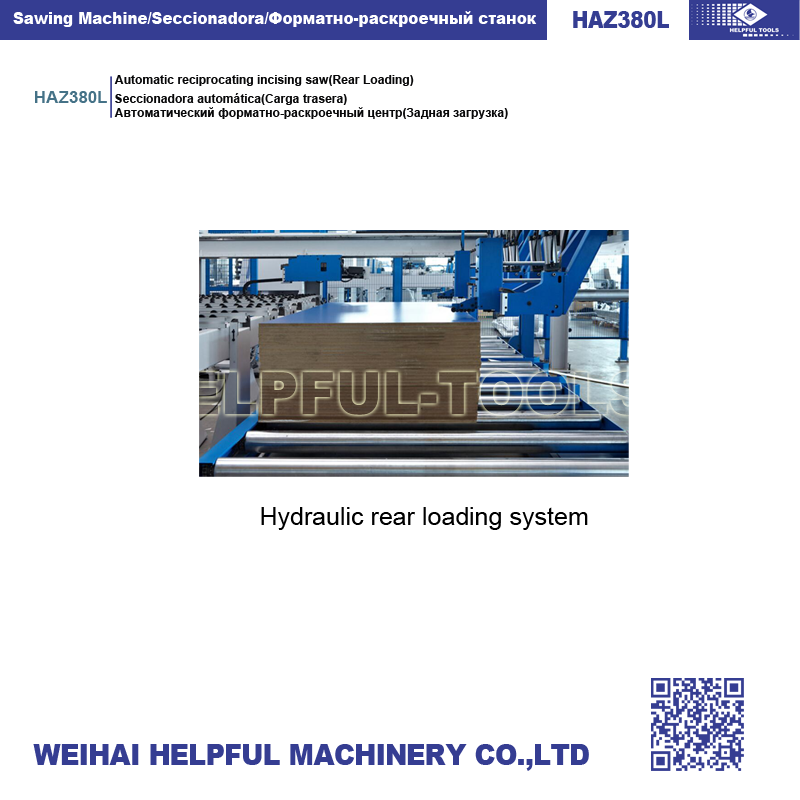 Hydraulic rear loading system