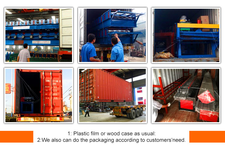 Packaging and shipping preparation for industrial stacker