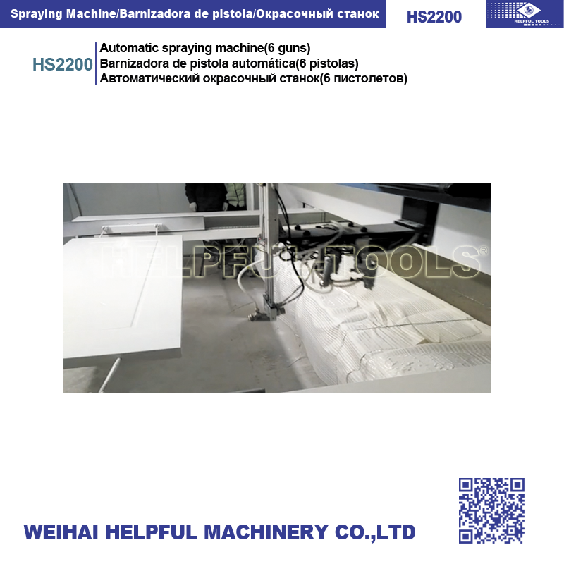 Multi-gun automatic spraying system for panels