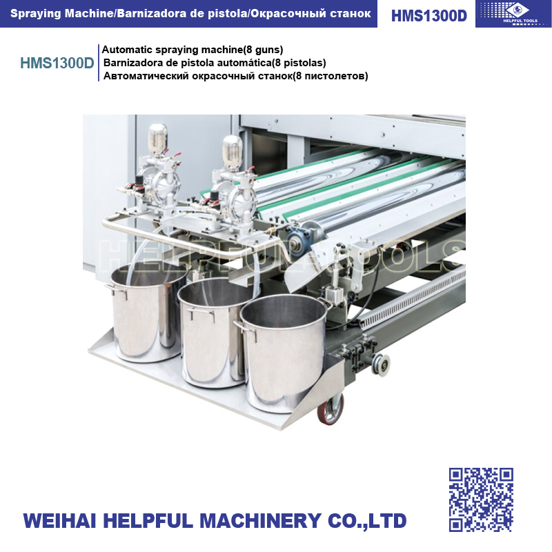 High throughput spraying machine for professional use