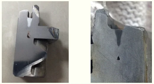 Cross-section of laser welded joints