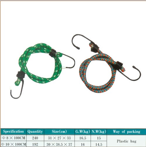 Bungee Cords with Metal Hooks